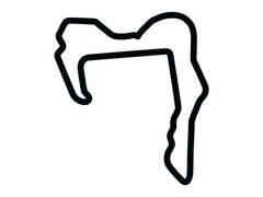 Calcomanía n.° 1 del circuito Buttonwillow