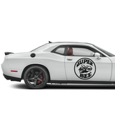 Calcomanía de vinilo Dodge Super Bee: gráfico clásico de Mopar Muscle Car. De 15 a 114 cm (6 a 45 pulgadas). Resistente a la intemperie para Charger, Challenger o Window.