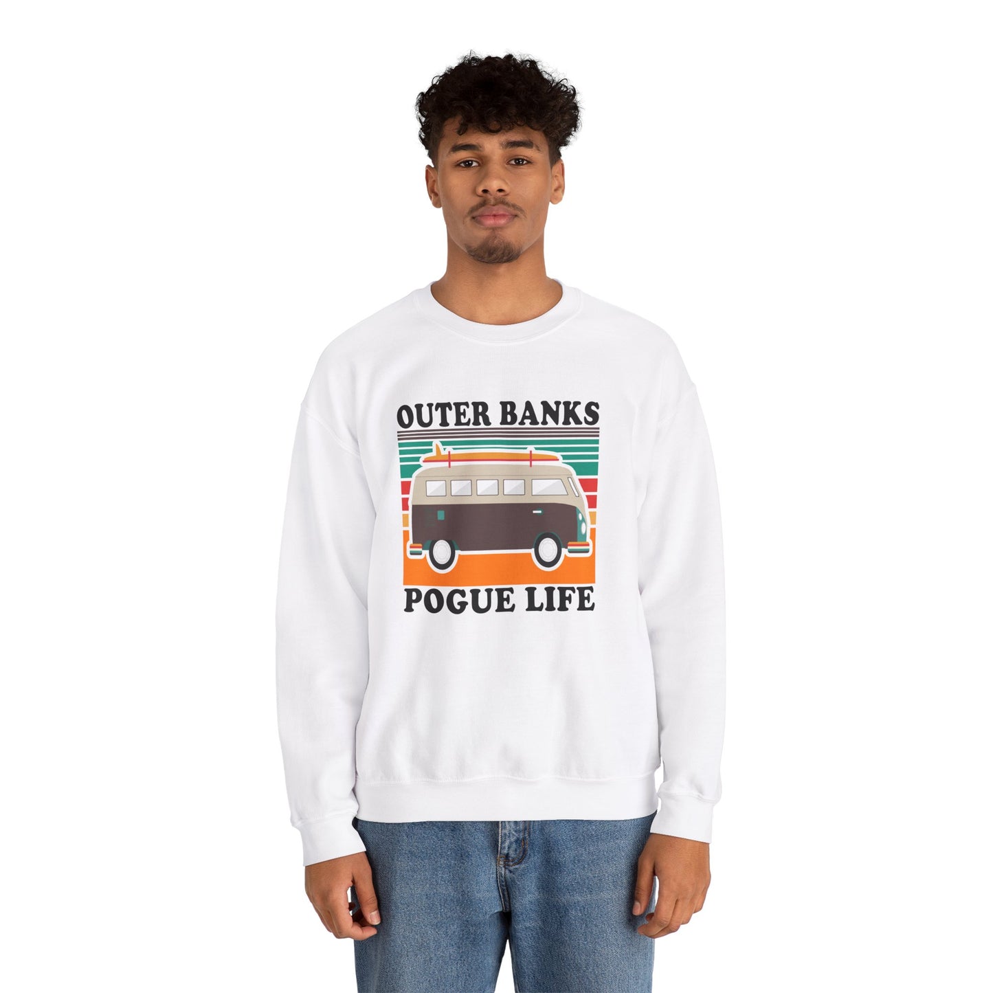 Pogue Life Outer Banks TV Show Unisex Heavy Crewneck Sweatshirt