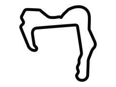 Calcomanía del circuito Buttonwillow Raceway Park n.° 13