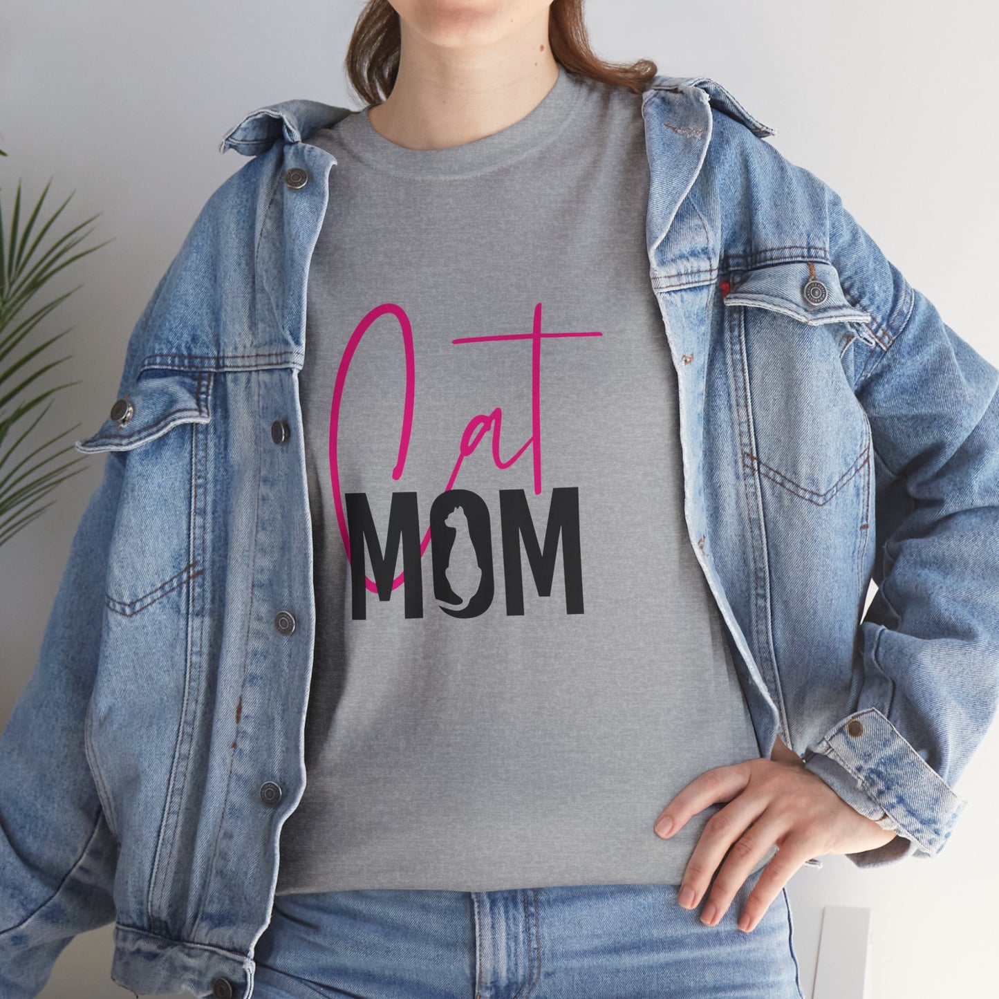 Women's Cat Mom Mama Mother Cute Graphic Novelty Tee