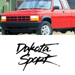 Juego de 2 calcomanías con nombre y logotipo para Dodge Dakota Sport 1996