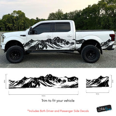 Mountain Truck Graphic Decal. Overland Vinyl Decal. #7085
