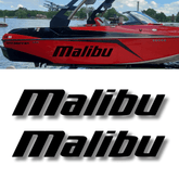 Malibu Boat Decals Vinyl High Quality New 60" - 2PC