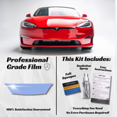 Tesla Model S (2021+) Partial Hood PPF Protection Kit - Pre-Cut