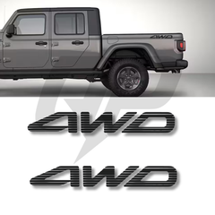 Jeep Gladiator Side Rear Fender 4x4 Decal Kits - Set of 2