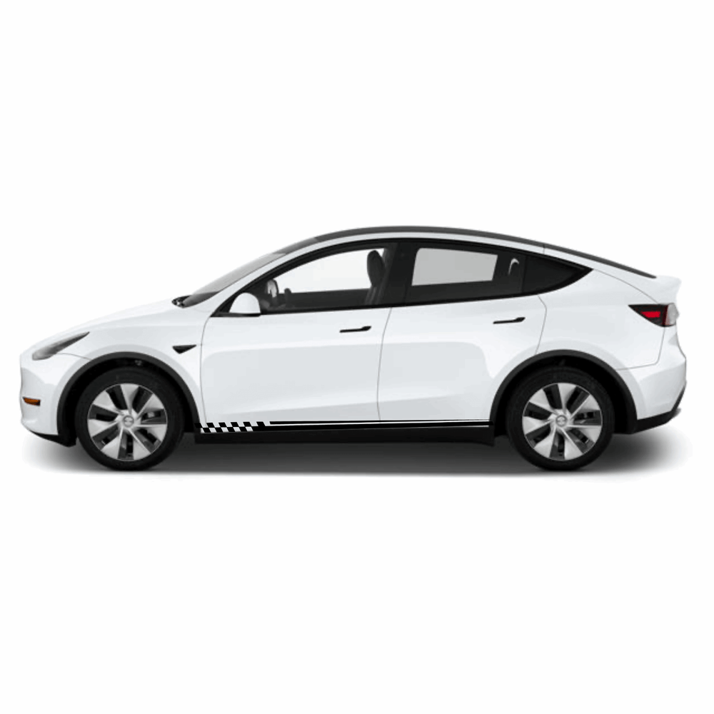 Vinyl Decal Racing Stripes Sticker Fits: Tesla Model Y