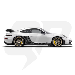 Kit de calcomanías para guardabarros laterales del Porsche 992 GT3