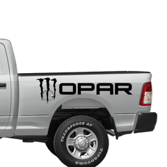 Calcomanía de vinilo con el logotipo de Monster Energy Mopar (de 6" a 45"), resistente a la intemperie, para camioneta o ventana.
