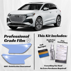 Audi Q4 e-tron (2022-2026) Headlight PPF Protection Kit - Pre-Cut