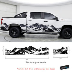 Mountain Truck Graphic Decal. Overland Vinyl Decal. #7085