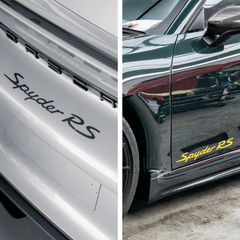 Porsche 718 Spyder RS Style Complete Decal Set – OEM+ Graphics for 718 Spyder/Spyder RS