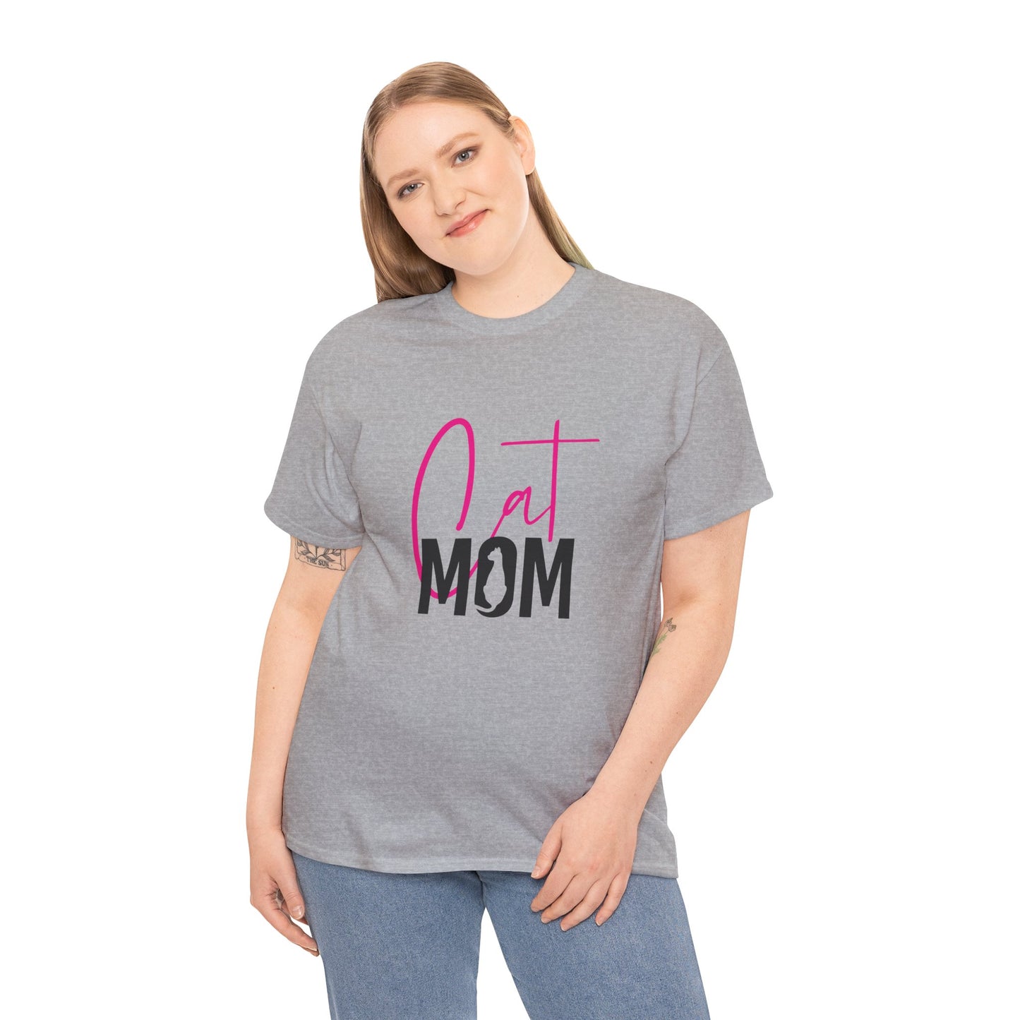 Women's Cat Mom Mama Mother Cute Graphic Novelty Tee