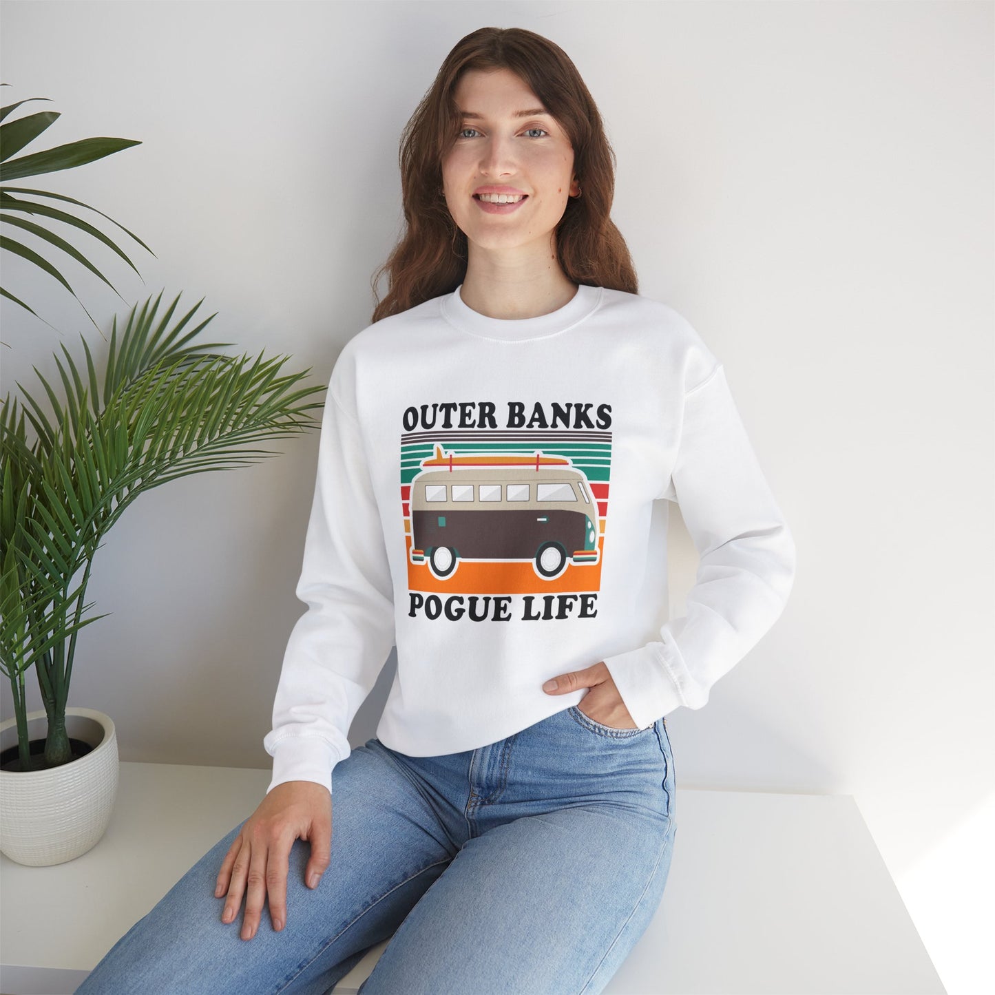 Pogue Life Outer Banks TV Show Unisex Heavy Crewneck Sweatshirt