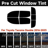 Precut Window Tint Kit for Toyota Tacoma Double Cab (2016–2023) | UV Block & Privacy Film