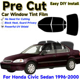 Precut Window Tint Kit for Honda Civic Sedan (1996–2000) | UV Block & Privacy Film