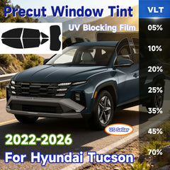 Precut Window Tint Kit for Hyundai Tucson (2022–2026) | UV-IR Block & Privacy Film