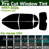 Precut Window Tint Kit for Honda CR-V (1997–2026) | UV Block & Privacy Film