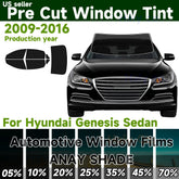 Precut Window Tint Kit for Hyundai Genesis Sedan (2009–2016) | UV Block & Privacy Film