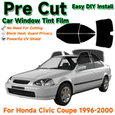 Precut Window Tint Kit for Honda Civic Coupe (1996–2000) | UV Block & Privacy Film