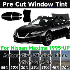 Precut Window Tint Kit for Nissan Maxima (1995–2025) | UV Block & Privacy Film