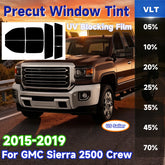 Precut Window Tint Kit for GMC Sierra / Chevy Silverado | UV Block & Privacy Film
