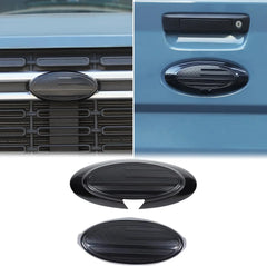 ABS Carbon Fiber / Black Logo Decoration Ring for Ford Maverick (2022+) | Front & Rear Cover