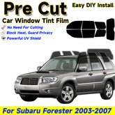 Precut Window Tint Kit for Subaru Forester (2003–2007) | UV Block & Privacy Film
