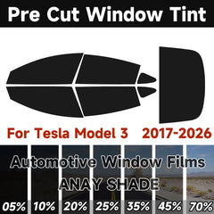 Precut Mirror Privacy Window Tint for Tesla Model 3 | Solar UV Protection Film