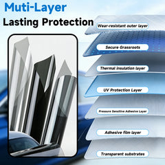 Precut Window Tint for Chevrolet Malibu (2004–2007) | UV Heat 2-Ply