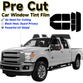 Precut Window Tint Kit for Ford F-250 / F-350 Crew Cab (2013–2016) | UV Block & Privacy Film