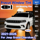 Precut Window Tint Kit for Jeep Grand Cherokee L (2021–2025) | UV Block & Privacy Film