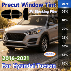 Precut Window Tint for Hyundai Tucson (2016–2021) | UV IR Heat Block