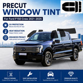 Precut Window Tint Kit for Ford F-150 Crew Cab (2021–2025) | UV Block & Privacy Film