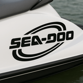 Retro Sea-Doo Style Hull Decal – Vinyl Boat Graphic - Set of 2