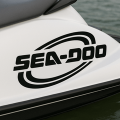 Retro Sea-Doo Style Hull Decal – Vinyl Boat Graphic - Set of 2