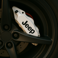 Jeep Brake Caliper Decal Set – High-Heat Vinyl Logos (4-Piece Set)