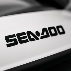Black 'Sea-Doo' logo on a white background