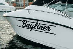 Retro Bayliner Side Hull Boat Decal - Set of 2
