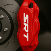 Dodge SRT Hellcat Logo Brake Caliper High Temp Vinyl Decal Stickers - Set of 4