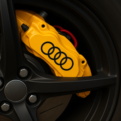 Audi Brake Caliper Decal Set – High-Heat Vinyl Logos (4-Piece Set)
