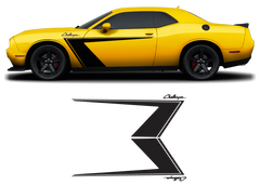 Gráficos laterales del Dodge Challenger
