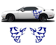Dodge Challenger Demon Side Graphics – Premium OEM Style (2011–2022) – 2-Piece Vinyl Kit