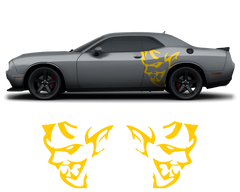 Dodge Challenger Demon Side Graphics – Premium OEM Style (2011–2022) – 2-Piece Vinyl Kit