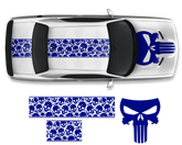 Dodge Challenger Top Skull Hood & Roof Graphics Kit (2011–2022)