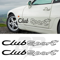 Clubsport Porsche Script Decal Set