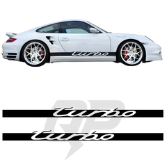 Porsche 997 Turbo Side Stripe Decals Set