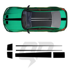 BMW M3 G80 Top Roof Hood Trunk Sticker Stripe Graphic Decal Kit