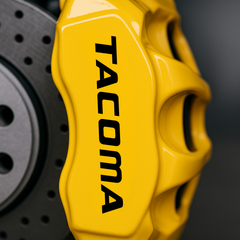 Toyota Tacoma Brake Caliper Decals - Set of 8 (6" to 3") Premium Vinyl Graphics
