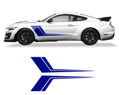 Ford Mustang Side Door 2 Color Graphics